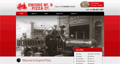 Desktop Screenshot of engineno6pizza.com